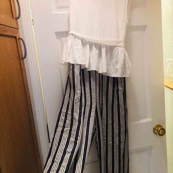 ASOS peplum jumpsuit wide leg - Picture 3 of 6